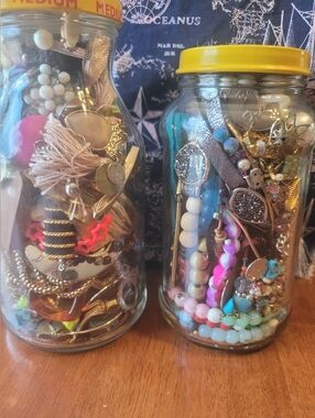2 Jars of Crafting Jewelry